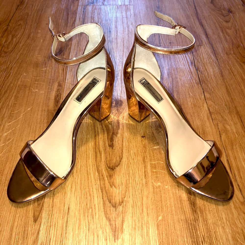 Rose Gold Block Heels